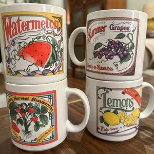 Fruit mugs
